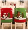 Christmas Decorations New Christmas Chair Set Santa Claus Ski Hat Chair Cover Set Christmas Table Party Decorations Accessories