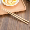 Citylife 5 Pairs Custom Logo Printed reusable Recycled Black Long Round Food Wooden Sushi Bamboo Alloy Fiberglass Chopsticks