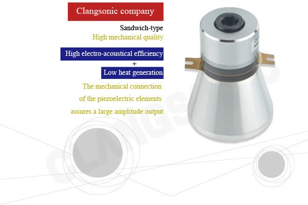 Clangsonic 28khz 60w ultra sonic transducer ultrasonic cleaning oscillator