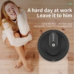 Cleaning of household hair dust by battery-style floor sweeping robot