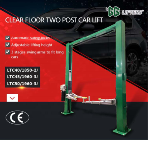 Clear Floor hydraulic two post for car lift  vehicle car service equipment