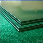 Clear laminated tempered glass with drilling holes