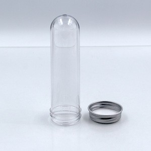 Clear PET Plastic Test Tube For Candy Sweets Lab