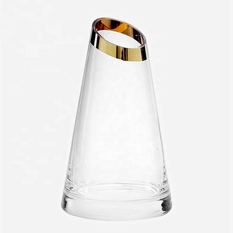 clear transparent glass crystal flower vases for home wedding decor centerpiece tall glass vases