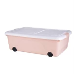 Clothes Storage Box Closet Organizer Home Organization Boxes PP Storage Bins Plastic Storage Box With Lid