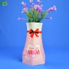 Collapsible and Expandable Plastic  Mini Small Flower Vase Great for Home Decoration ,Parties, Pools, Patios, Weddings