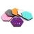 Import Colorful Wall Decorative Tiles Hexagon Felt Pin Board Self Adhesive Memo Board for Home Decor from China