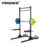 Commercial gym half power rack for strength training