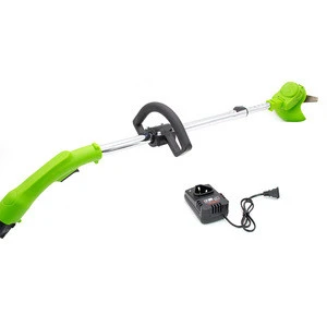 Cordless String Trimmer with 12V Lithium 1500mAh Battery Pack Plastic Blade Lawn Mower Cordless Garden Tools