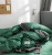 Import Cotton Duvet Cover Pure Green Bedding Set 100% Cotton Bed Sheet from China