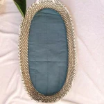creative Baby diaper Changing Basket with Leaf Linen Liner