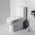 Creative Household Articles Bowl Shape Stainless Steel Brushed Finish Bathroom Cleaning Brush Toilet Brush Holder