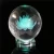 Import Custom 3d laser  lotus crystal ball crafts with led  base for decoration from China