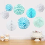Custom baby shower party set with banner lantern honeycomb ball Pom Pom decoration wedding supplies