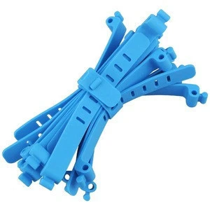 Buy Custom Cheap Silicone Rubber Reusable Fastening Cable Ties 