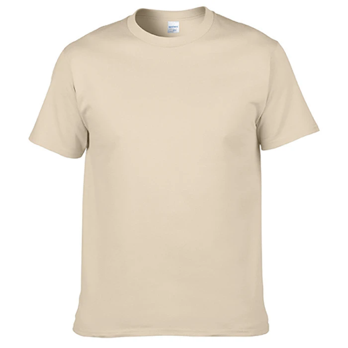 Custom classic 180g adult casual round neck short sleeve T-shirt