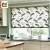 Import Custom Colored Room Darkening Window Shades Living Room Modern Floral Valance Printing Roller Blinds Curtains from China