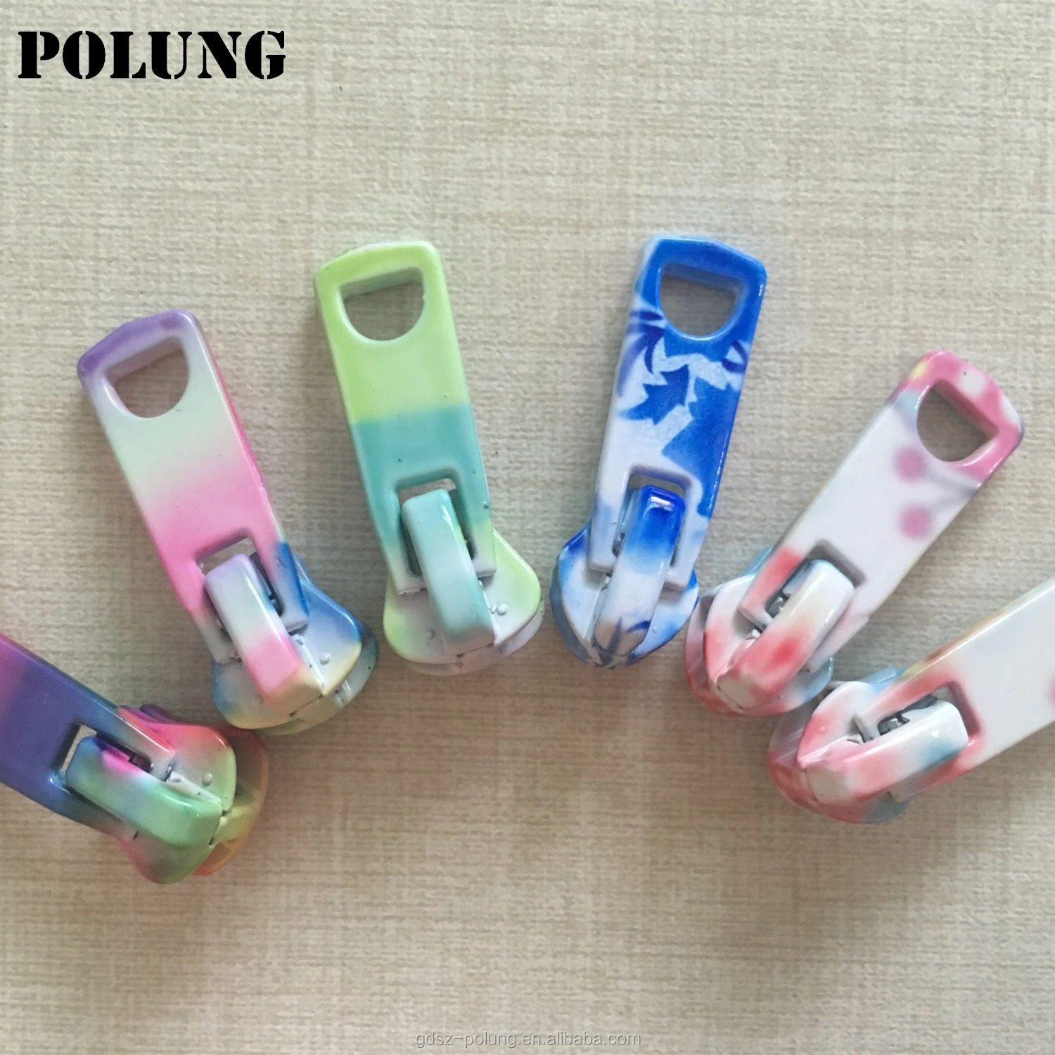 custom colorful metal zipper slider