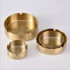 Custom creative fashion New titanium gold stainless steel ashtray for home restaurant bar gift