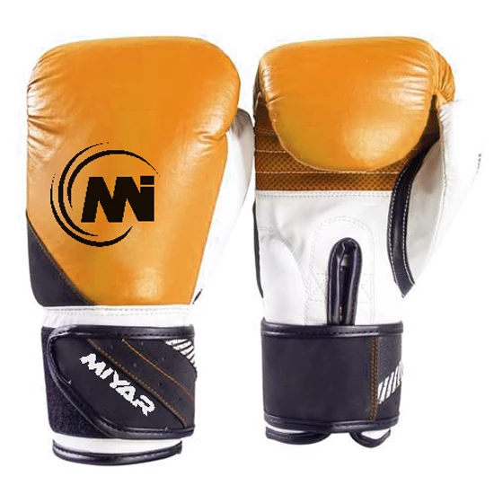 Custom design lace up / Strap closure boxing gloves real leather cow hide / Strong PU Leather machine molding / hand molding