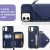 Import Custom design leather phone case with card holder crossbody phone wallet case for iphone 13 from China