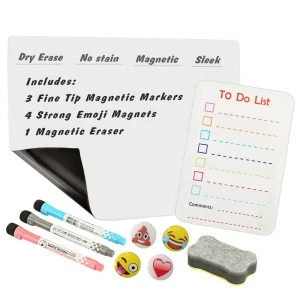 Custom Fridge Magnet Promotional Blank Dry Erase Magnetic Weekly Whiteboard Monthly Wall Calendar Organizer