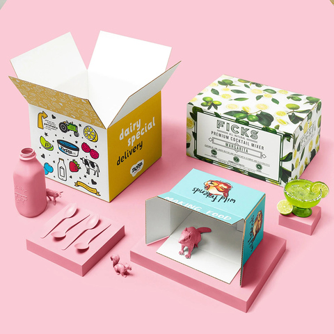 Buy Custom Logo Brand Printed Corrugated Cardboard Paper Packaging ...
