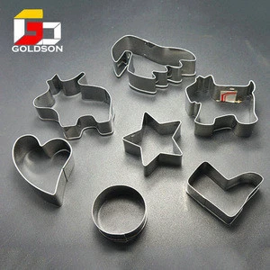 Custom Logo Imprinted Promotional plastic stainless steel cookie cutter with high quality