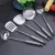 Import Custom Logo Wooden handle 6 pcs Chinese Cooking Accessories Tools Wooden Handle Utensils Stainless Steel Kitchen Tool Set from China