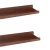 Import Custom modern natural the finest ornament floating shelves in wood wooden wall shelf set of 2 from China
