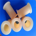 custom PA6 nylon sleeves delrin bush sleeve POM flanged shaft jacket bushing washer bearing bush