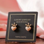 Custom Printed Necklace Bracelet Jewelry Earring Display Packaging Black Card
