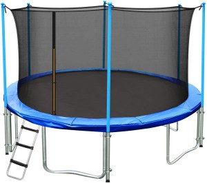 Custom size adult kids trampoline with safety net outdoor
