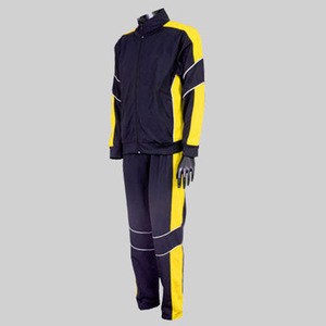 Custom track suit training sport jogging wear men&#39;s women kids black yellow sublimation