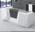 Import custom white front desk modern I shape hospital dental reception desk hotel checkout counter from China