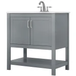 Customizable PVC Material Modern Furniture Bathroom Vanity For Apartment