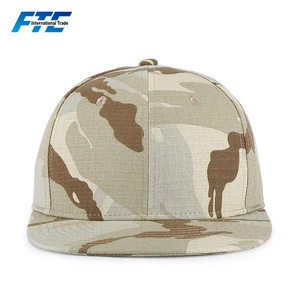 Customize Ripstop Baseball Cap OEM Camouflage Snapback Caps