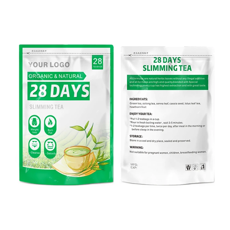 Customized Best Seller Organic And Natural Chiness Super Flat Slimming Tea Chinese Nice Moments Slimming Tea