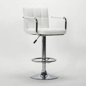 Customized Cheaper Price bar stool high chair Lift bar stool white/bar stool chair With Armrest