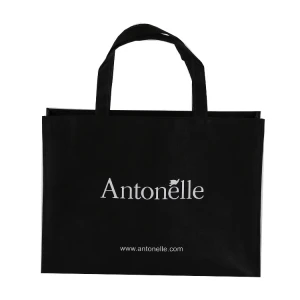 Customized Foldable T-Shirt Shopping Bag Laminated Eco Fabric Tote Non woven Shopping Bag
