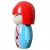Import customized  japanese kokeshi doll resin crafts business friend gifts cute home decoration from China