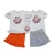 Customized kids white tops and shorts cute embroidery baby little girls clothing children&#039;s boutique outfits