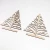 Import customized plywood laser cut wooden craft in small christmas tree shape from China