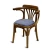 Import Customized Rustic Hotel Bistro Furniture Wood Chair Coffee Restaurant Wood Dining Table Set from China