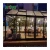 Import Customized Single Square Aluminum Winter Garden Conservatory Solarium Glass House Sliding Open Style Wood Frame Triangle Roof from China