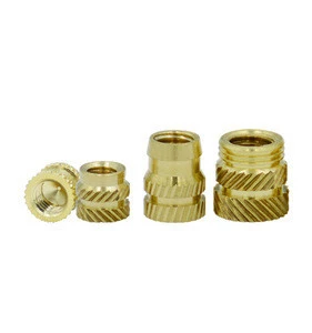 Customized Threaded Knurled Brass Insert Nut For Plastic