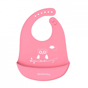 Cute Waterproof Silicone Baby Bib Set,custom Silicone Baby Soft Bib Teether,oem Premium Personalized Baby Bib