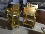 danxueya luxury golden hair salon trolley cart,wood beauty salon trolley cart ,nail salon furniture