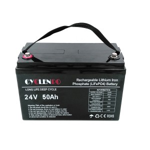 Deep Cycle 24V 50Ah Lithium Ion Battery Pack For Golfcart Golf Trolley