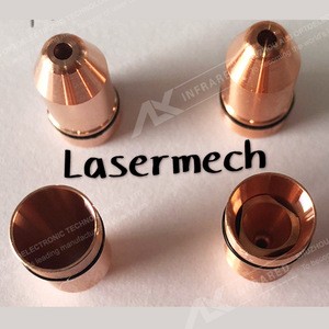 Dia 10.5mm*22mm Single/Double layer Chrome Plating Lasermech laser nozzle for Laser equipment spare parts